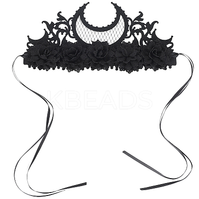 Felt Cloth and Alloy Headwear Crown OHAR-WH20020-01B-1