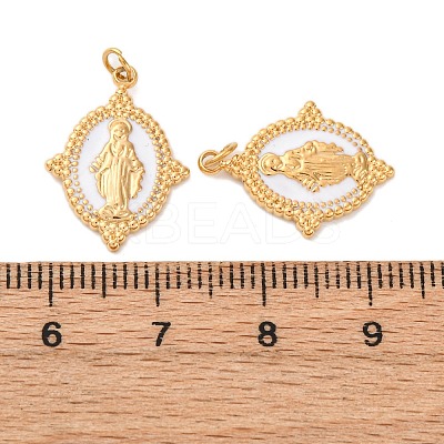 304 Stainless Steel Enamel Pendants STAS-U061-19G-02-1