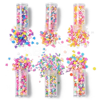 Handmade Polymer Clay Nail Art Decoration Sets CLAY-YW0002-25-1