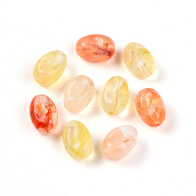 Transparent Acrylic Beads TACR-T028-38E-1