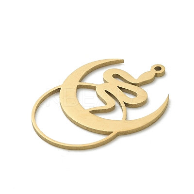 201 Stainless Steel Pendants STAS-I332-02G-1