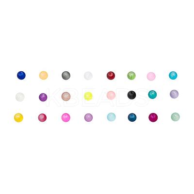 24 Colors Transparent Glass Beads FGLA-JP0001-03-6mm-1