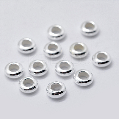 925 Sterling Silver Spacer Beads STER-K171-40S-02-1