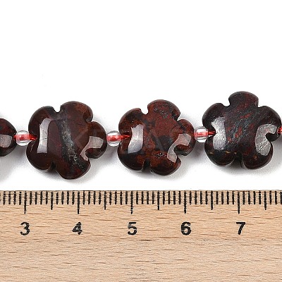 Natural Brecciated Jasper Beads Strands G-C220-E02-15mm-1