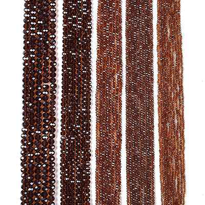 Electroplate Glass Beads Strands EGLA-A044-T6mm-A02-1