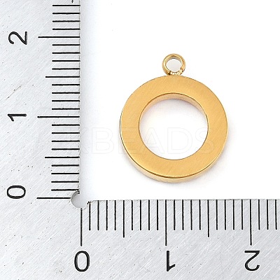 PVD Vacuum Plating 304 Stainless Steel Rhinestone Pendants STAS-S131-04G-02-1