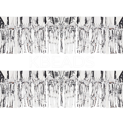 Plastic Foil Fringe Curtains DIY-WH0028-106B-1