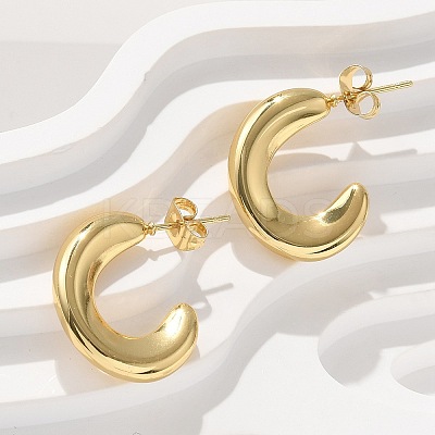 304 Stainless Steel Stud Earrings EJEW-L296-001G-02-1