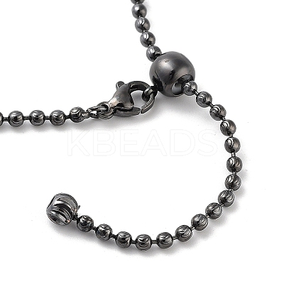 Brass Ball Chain Necklace Making NJEW-Q344-05B-1