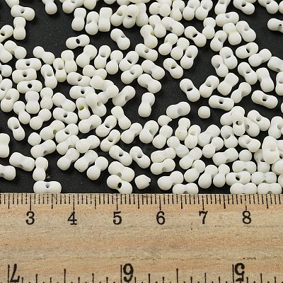 Macaron Color Opaque Frosted Glass Seed Beads SEED-K009-12B-16-1