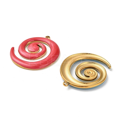 10Pcs 304 Stainless Steel Pendants STAS-H481-01G-1