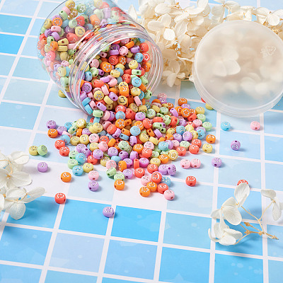 Opaque Acrylic Beads MACR-CW0001-06-1