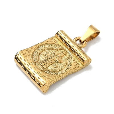 Religion Theme 304 Stainless Steel Pendants STAS-F336-06F-G-1