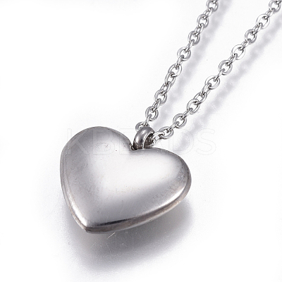 304 Stainless Steel Pendant Necklaces NJEW-E141-43-1