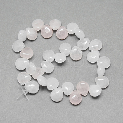 Natural Rose Quartz Gemstone Beads Strands X-G-T005-18-1