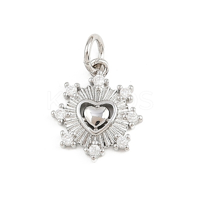 Brass Micro Pave Cubic Zirconia Pendants KK-A269-52P-1