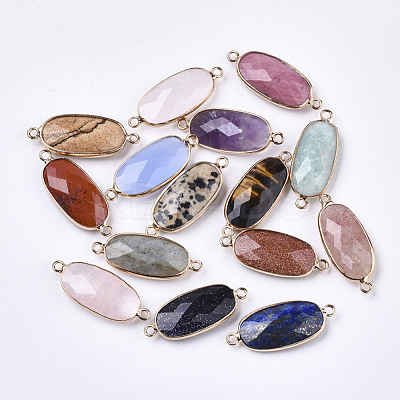 Natural & Synthetic Gemstone Links Connectors G-R472-03-1