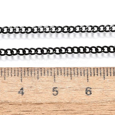 304 Stainless Steel Curb Chain Necklaces NJEW-L162-01A-B-1