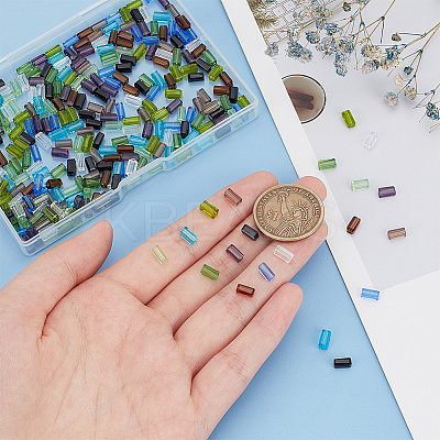 400Pcs 10 Colors Transparent Glass Beads GLAA-HY0001-26-1