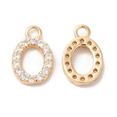 Brass with Rhinestone Pendants KK-Q770-01G-1