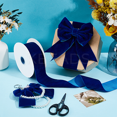 Velvet Spandex Ribbon OCOR-WH0082-467E-1