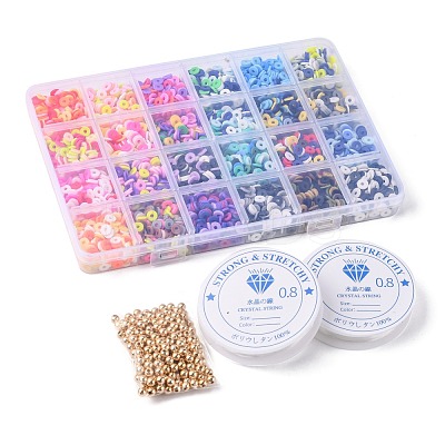 DIY Heishi Surfer Bracelet Making Kit DIY-FS0002-94-1