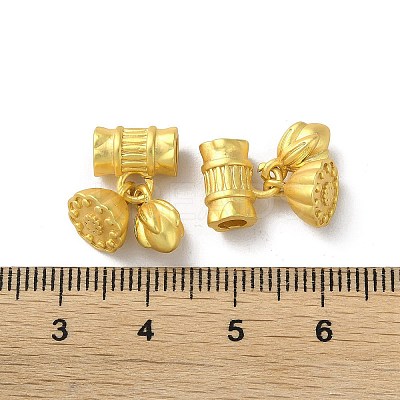 Matte Gold Color Brass Pendants KK-F872-04MG-02-1
