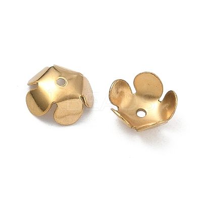 304 Stainless Steel Bead Caps STAS-P448-09L-G-1