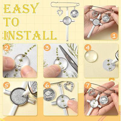 Iron Kilt Pins Brooch Findings DIY-FS0009-47-1