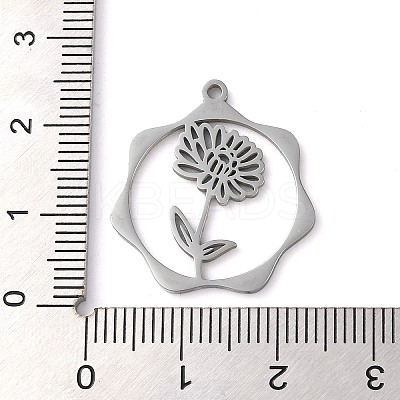 Non-Tarnish 304 Stainless Steel Pendants STAS-P338-01B-P-1
