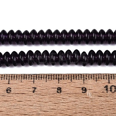 Transparent Glass Beads Strands GLAA-Q113-02A-A10-1