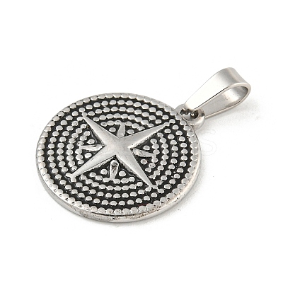 Non-Tarnish 304 Stainless Steel Pendants STAS-F307-21P-1