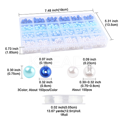 100Pcs 4 Colors Spray Painted ABS Plastic Imitation Pearl Beads OACR-FS0002-09B-1