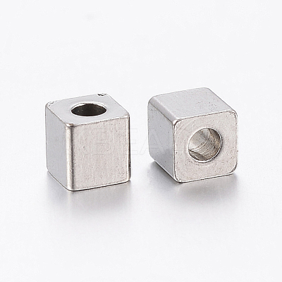 Tarnish Resistant 304 Stainless Steel Beads STAS-F148-5x5-06P-1