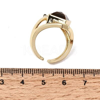 Brass Micro Pave Cubic Zirconia Cuff Rings for Women GG-CBA7610-11G-01-1