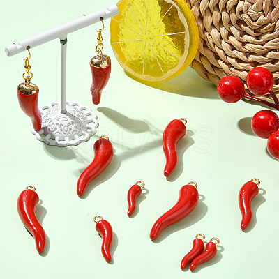 32Pcs 4 Styles Alloy Enamel Pendants FIND-SC0018-16-1