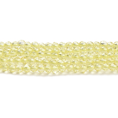 Transparent Glass Beads Strands GLAA-H021-03-04-1