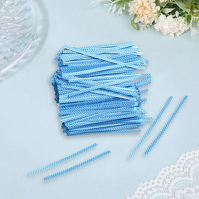 500Pcs Polka Dot PET Plastic Wire Twist Ties FIND-WH20005-40A-1