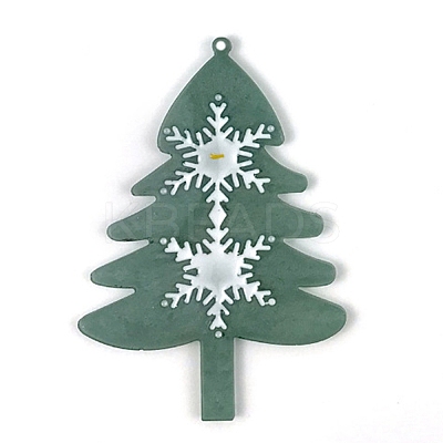 Christmas Themed Big Pendant Silicone Molds DIY-L067-C01-1