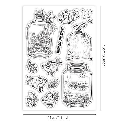Summer Theme PVC Plastic Clear Stamps DIY-WH0631-0222-1