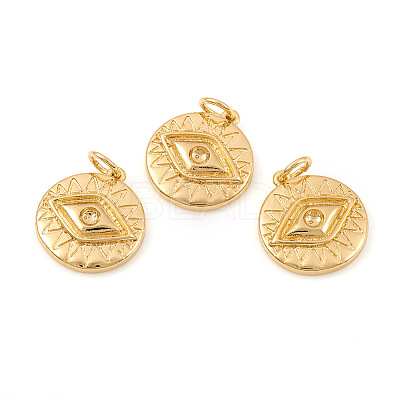 Brass Pendant Rhinestone Settings LS-KK-I672-46G-1