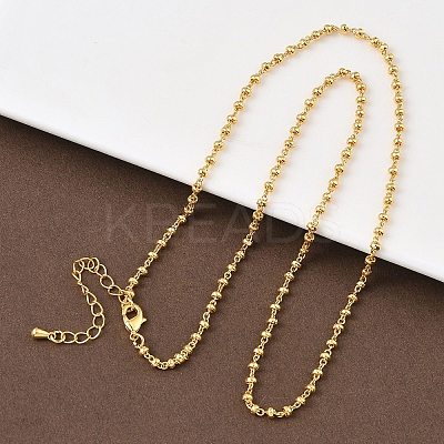 2.5MM Brass Satellite Chain Necklaces for Women NJEW-B148-02G-1