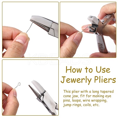Steel Round Nose and Flat Nylon Jaw Pliers PT-Q006-02-1