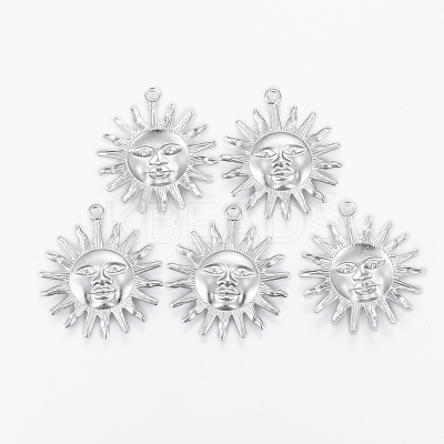 Tarnish Resistant 304 Stainless Steel Pendants STAS-P175-03P-1