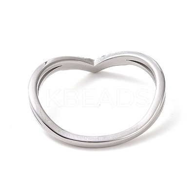 Clear Cubic Zirconia Wave Finger Ring RJEW-D120-19P-1