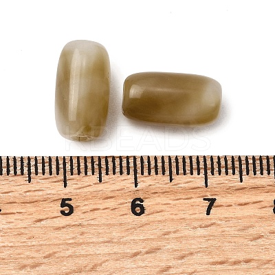 Opaque Acrylic Beads OACR-WH0055-01C-1