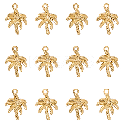 12Pcs 304 Stainless Steel Pendants STAS-HY0002-12-1