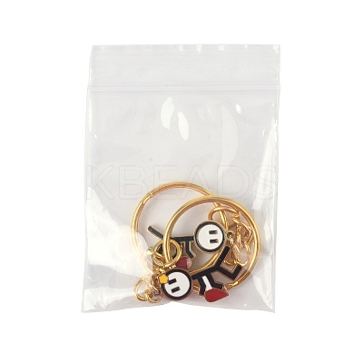 2Pcs 304 Stainless Steel Enamel Keychain KEYC-FS00034-01-1