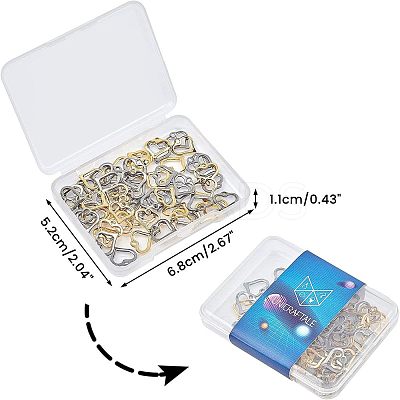 304 Stainless Steel Open Heart Charms STAS-UN0003-61-1