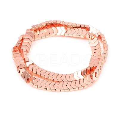 Electroplated Non-magnetic Synthetic Hematite Beads Strands G-F682-04A-RG-1